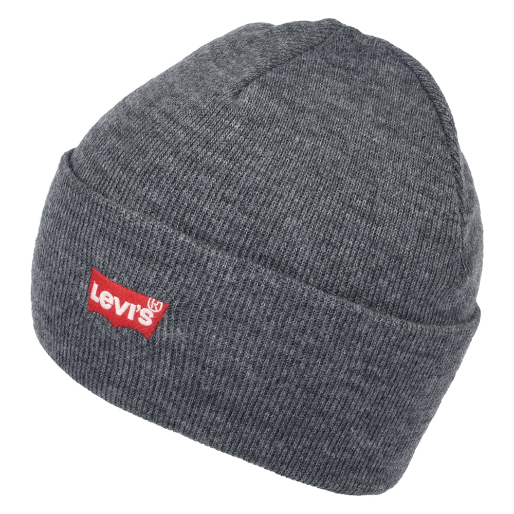 Gorro Beanie Red Batwing Embroidery Slouchy de Levi's - Gris