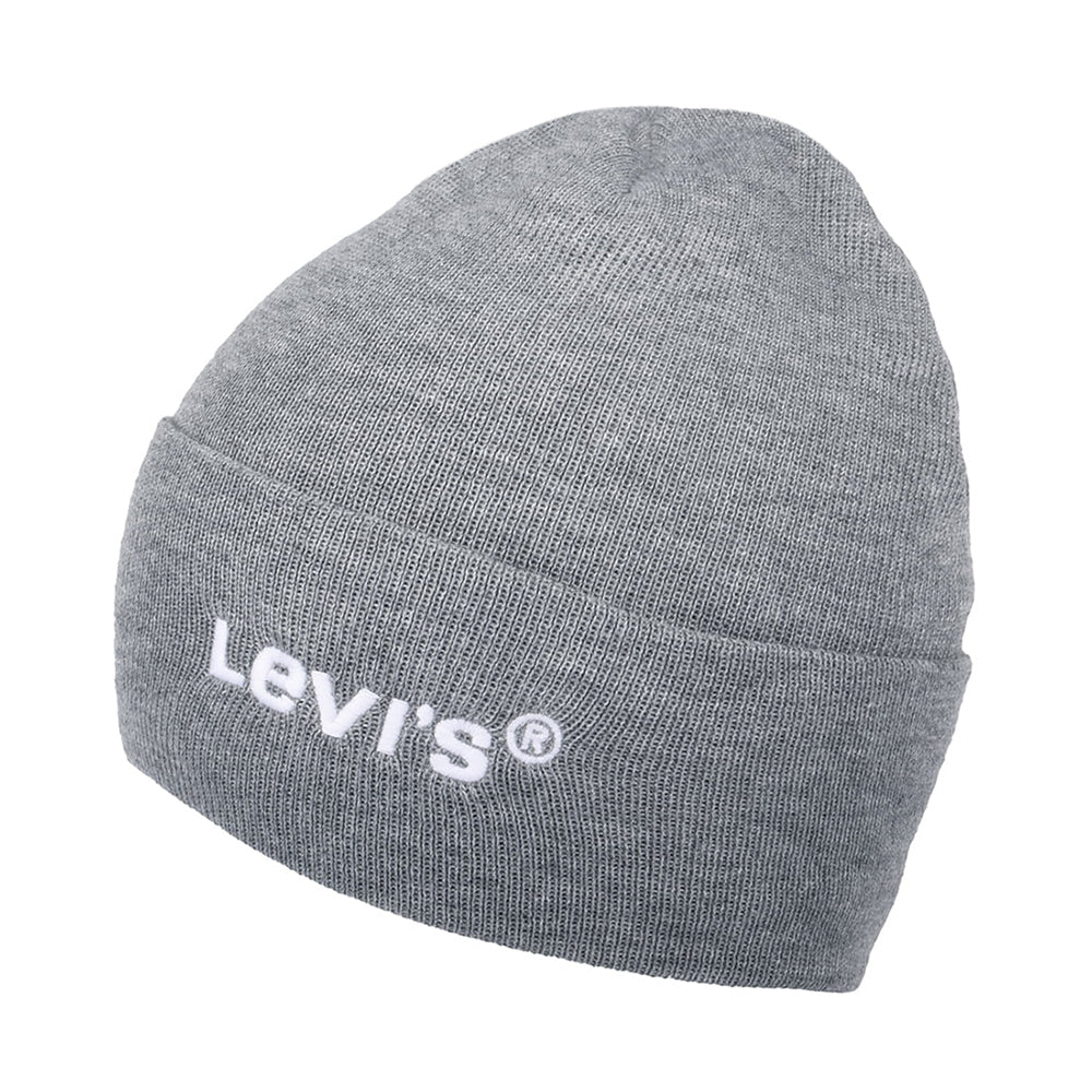 Gorro Beanie Wordmark reciclado con vuelta de Levi's - Gris