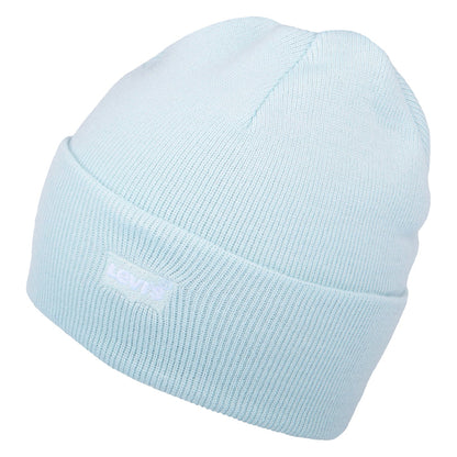 Gorro Beanie Tonal Batwing Embroidery Slouchy de Levi's - Azul Claro
