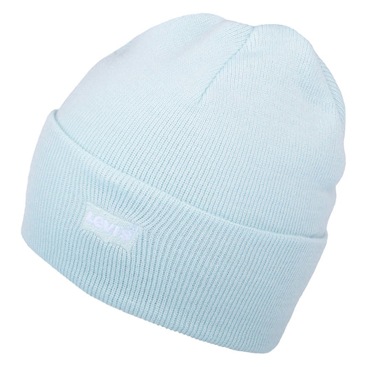 Gorro Beanie Tonal Batwing Embroidery Slouchy de Levi's - Azul Claro