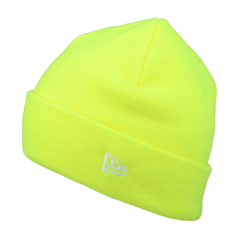 Gorro Beanie Short Cuff Knit NE Pop de New Era - Amarillo Neón