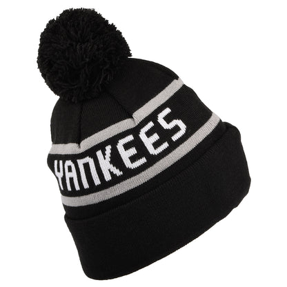 Gorro con pompón MLB Jake Cuff Knit New York Yankees de New Era - Negro