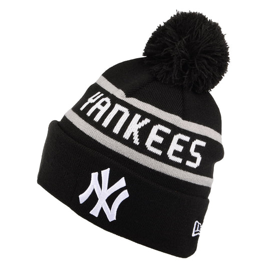 Gorro con pompón MLB Jake Cuff Knit New York Yankees de New Era - Negro