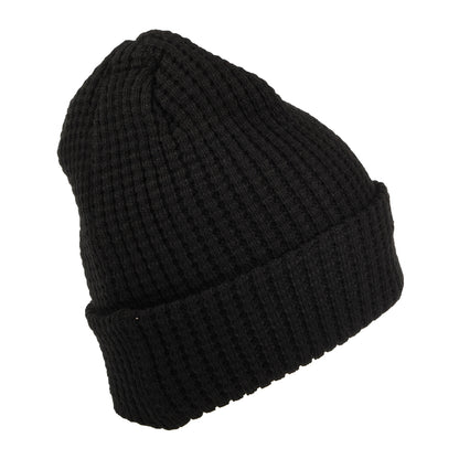 Gorro Beanie con vuelta NBA Team Waffle Knit Chicago Bulls de New Era - Negro