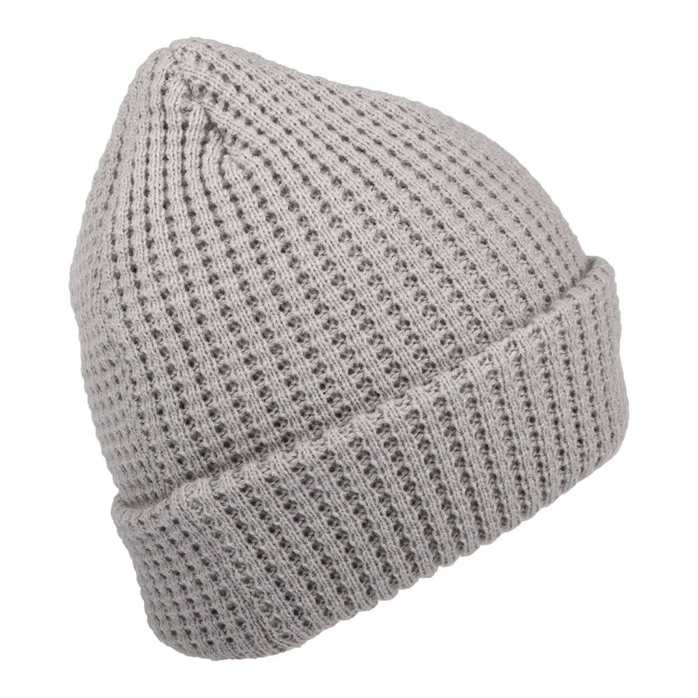 Gorro Beanie con vuelta NBA Team Waffle Knit L.A. Lakers de New Era - Gris