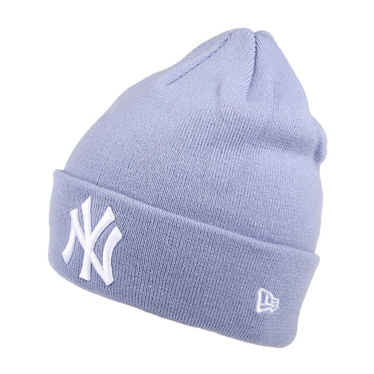 Gorro Beanie mujeres Vuelta Tejida MLB Pop Base New York Yankees de New Era - Lavanda