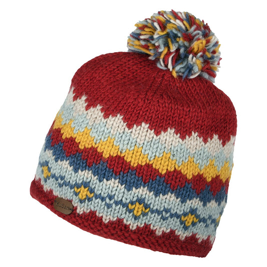 Gorro con pompón Short de Kusan - Rojo-Multi