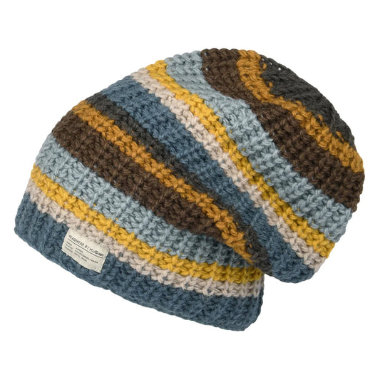 Gorro Beanie Cardi Flexible de Kusan - Marrón-Azul Claro