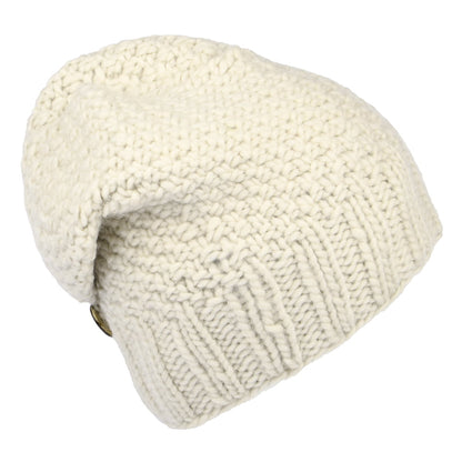 Gorro Beanie con botón de Kusan - Avena