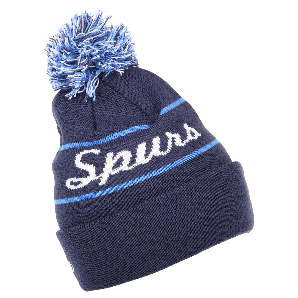 Gorro con pompón Vuelta Tejida Wordmark Tottenham Hotspur F.C. de New Era - Azul Marino