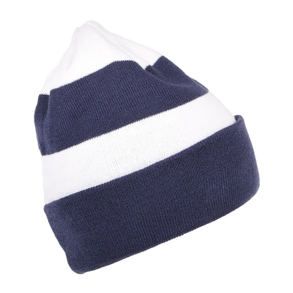 Gorro Beanie con vuelta Stripe Knit Tottenham Hotspur F.C. de New Era - Azul Marino-Blanco