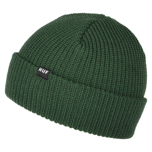 Gorro Beanie Usual pescador de HUF - Verde Oscuro