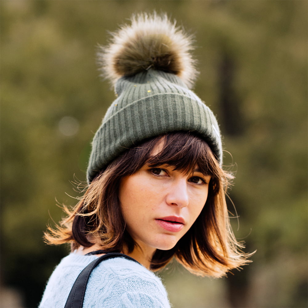 Gorro con pompón Mithra Rhinestones de Barts - Bosque
