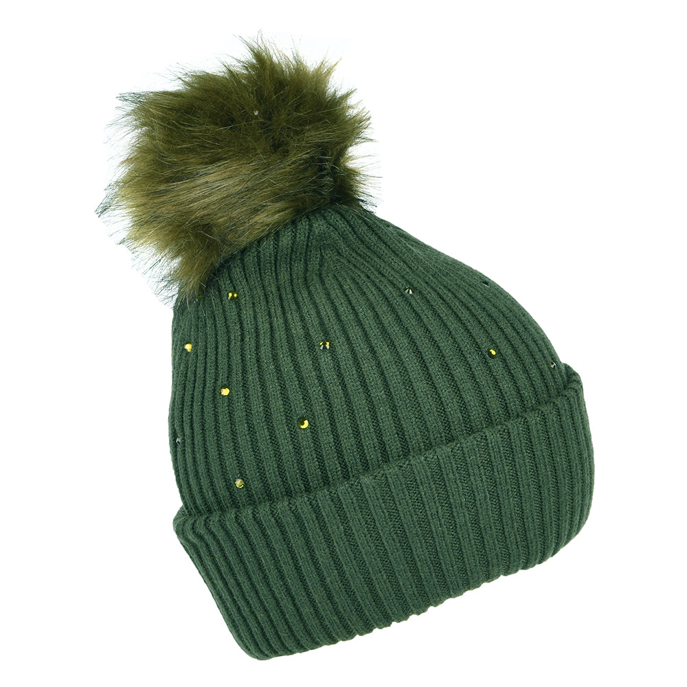 Gorro con pompón Mithra Rhinestones de Barts - Bosque