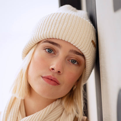Gorro Beanie Karlini reciclado de Barts - Crema