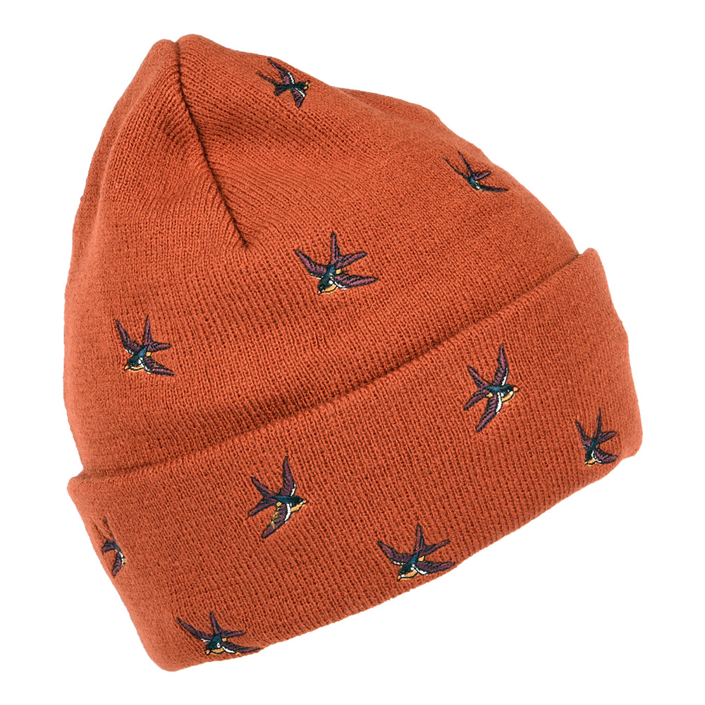 Gorro Beanie Vinson con vuelta Swallow de Barts - Rojo Óxido