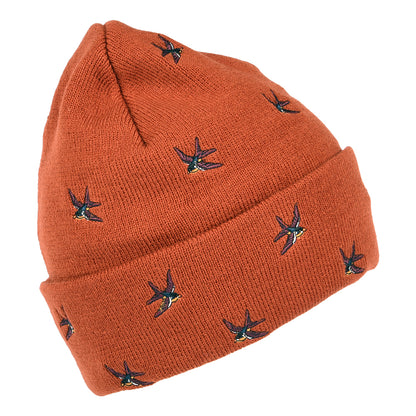 Gorro Beanie Vinson con vuelta Swallow de Barts - Rojo Óxido
