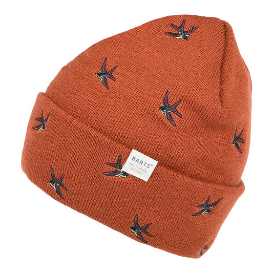 Gorro Beanie Vinson con vuelta Swallow de Barts - Rojo Óxido