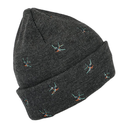 Gorro Beanie Vinson con vuelta con golondrinas de Barts - Gris Oscuro