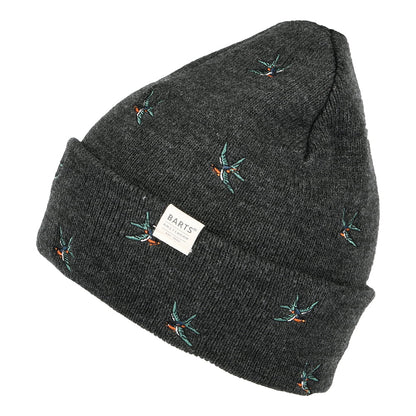 Gorro Beanie Vinson con vuelta con golondrinas de Barts - Gris Oscuro