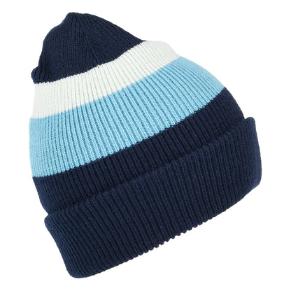 Gorro Beanie Cowie Vuelta Tejida con franjas de Barts - Azul