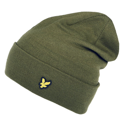 Gorro Beanie Basic de Lyle & Scott - Verde Oliva