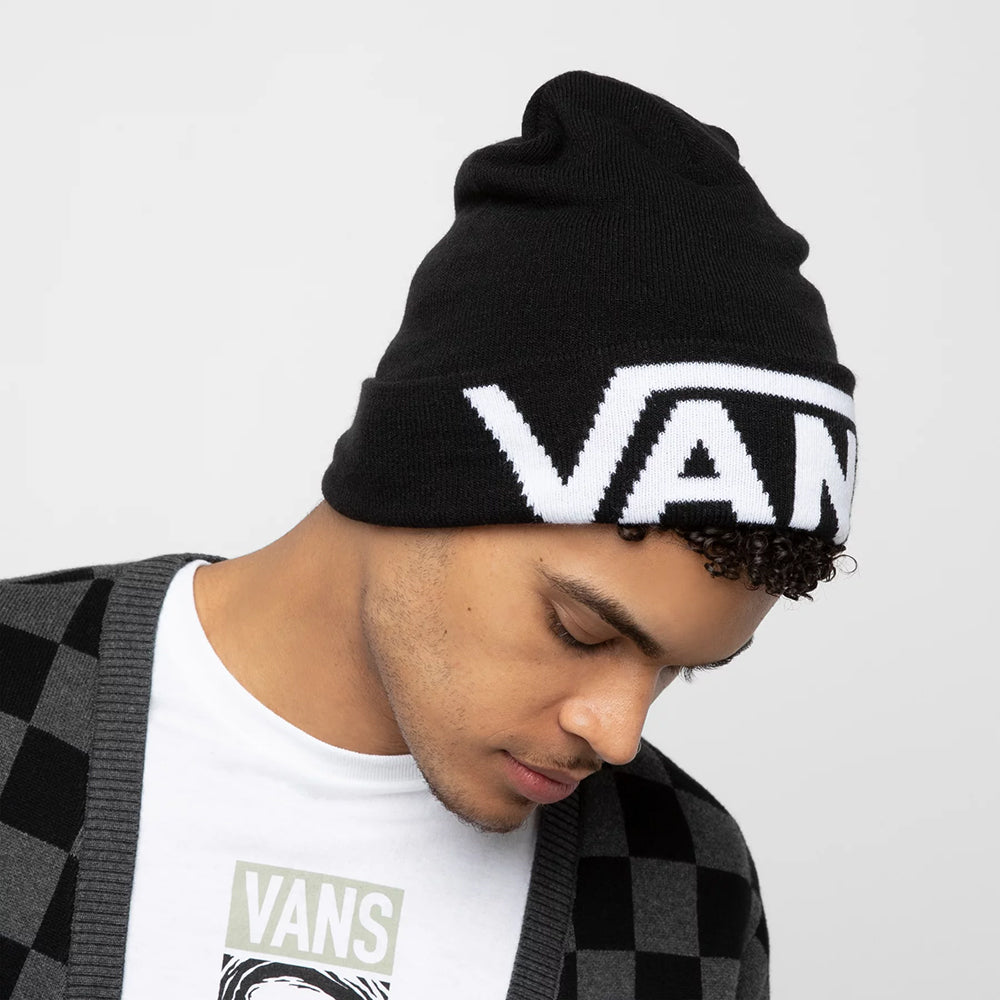 Gorro Beanie Drop V con vuelta de Vans - Negro