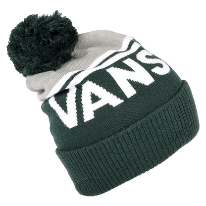 Gorro con pompón Stripe de Vans - Verde-Gris