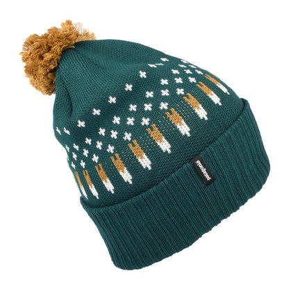 Gorro con pompón Snowfall Powder Town de Patagonia - Verde Oscuro