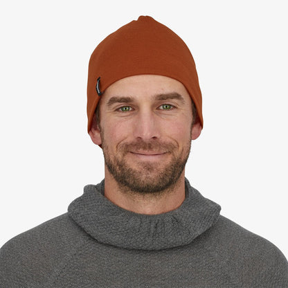 Gorro Beanie Overlook de mezcla de lana merino de Patagonia - Rojo Óxido
