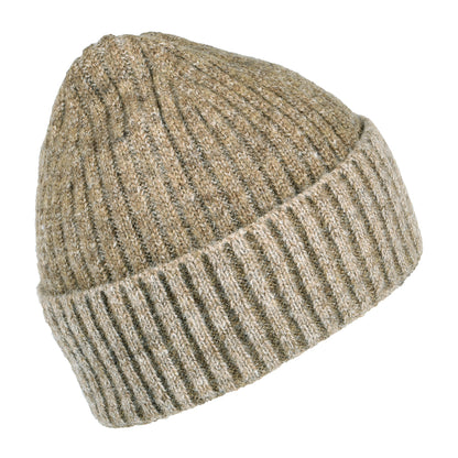 Gorro Beanie Wyo de canalé de Barts - Marrón Claro