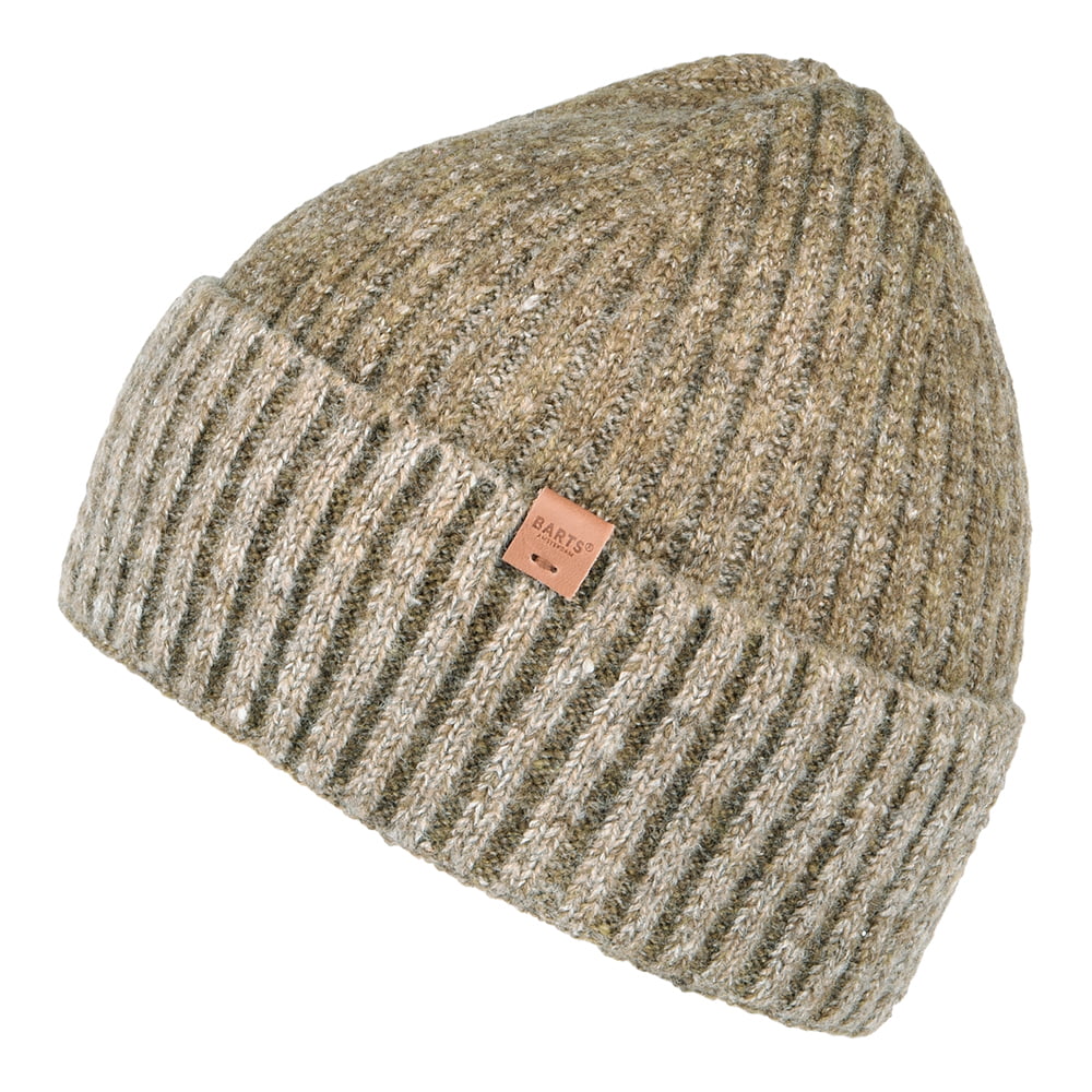 Gorro Beanie Wyo de canalé de Barts - Marrón Claro