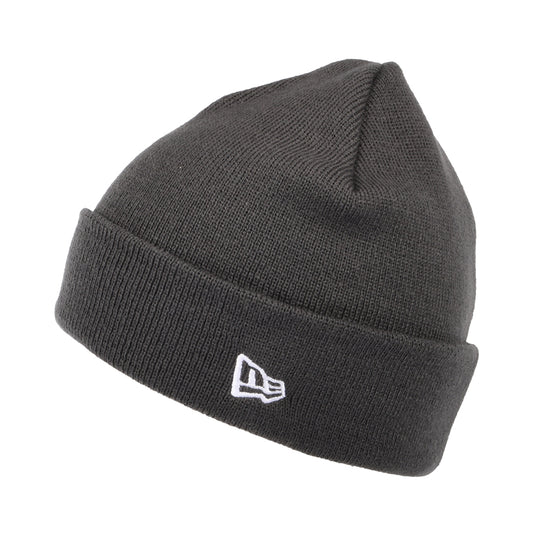 Gorro Beanie NE Pop Short con vuelta de New Era - Grafito