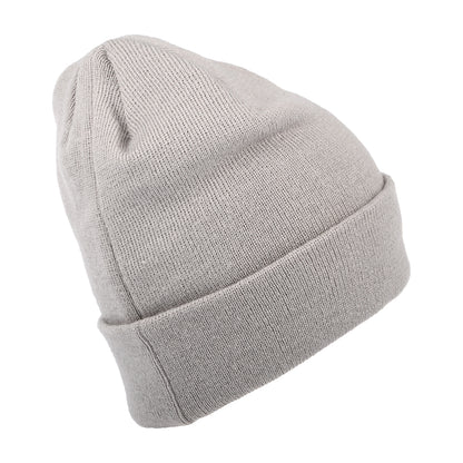 Gorro Beanie con vuelta MLB League Essential L.A. Dodgers de New Era - Gris-Blanco