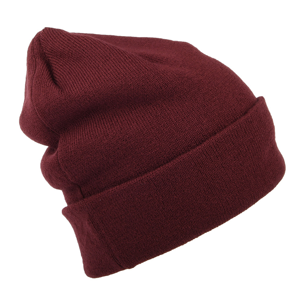 Gorro Beanie con vuelta MLB League Essential New York Yankees de New Era - Granate-Blanco