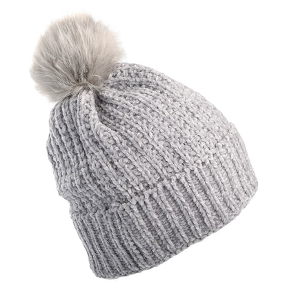 Gorro con pompón mujeres de Chenille MLB Winterized New York Yankees de New Era - Gris