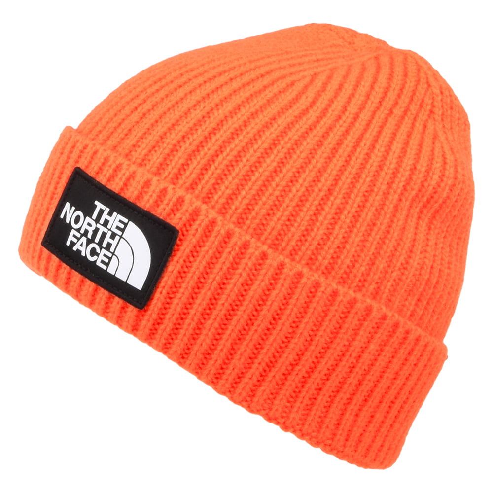 Gorro TNF Logo Box con vuelta de The North Face - Naranja