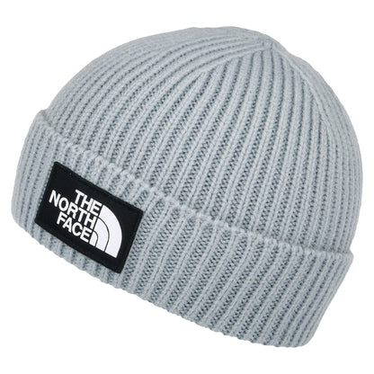 Gorro TNF Logo Box con vuelta de The North Face - Gris