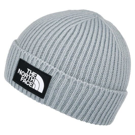 Gorro TNF Logo Box con vuelta de The North Face - Gris