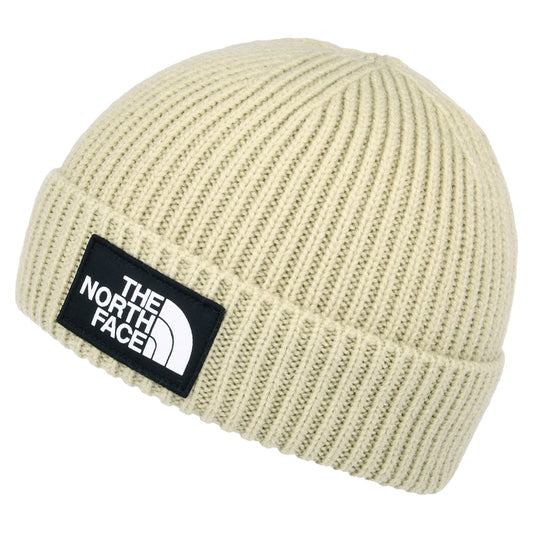Gorro TNF Logo Box con vuelta de The North Face - Beige Arena
