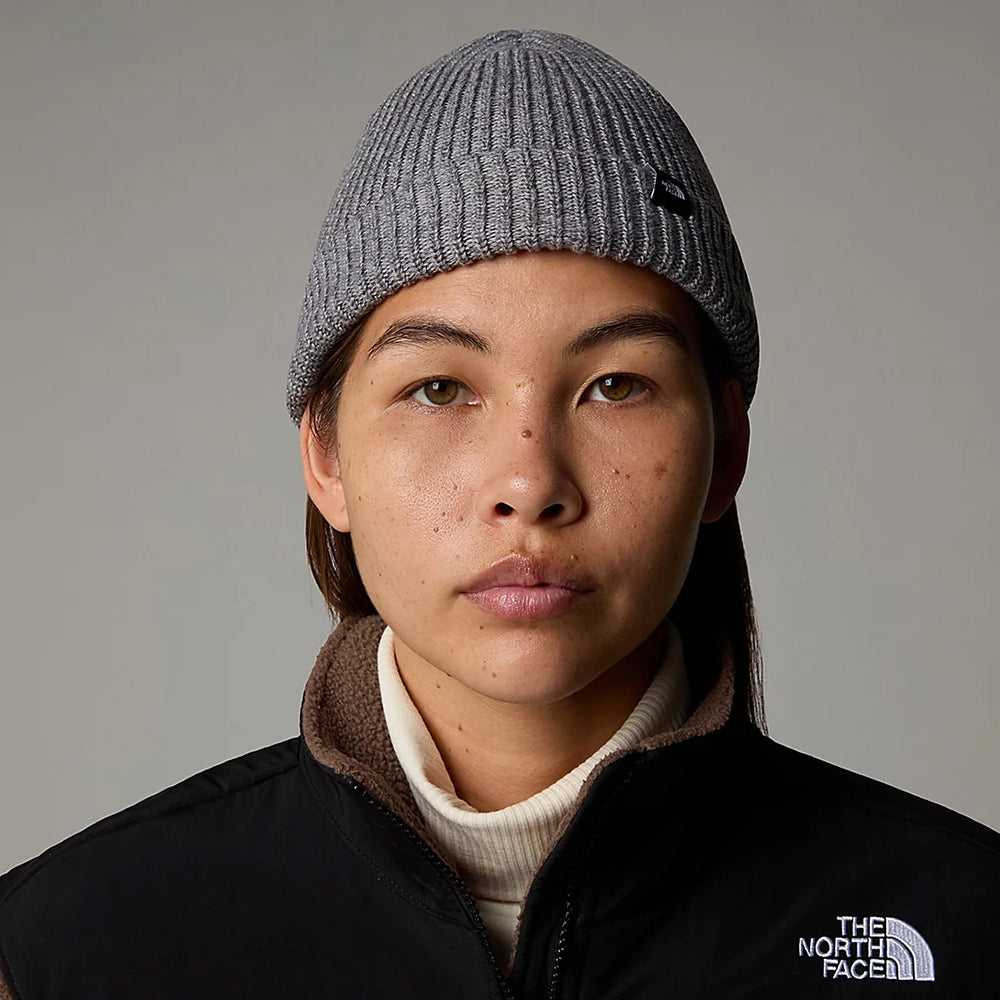 Gorro Beanie TNF reciclado Fisherman de The North Face - Gris Jaspeado