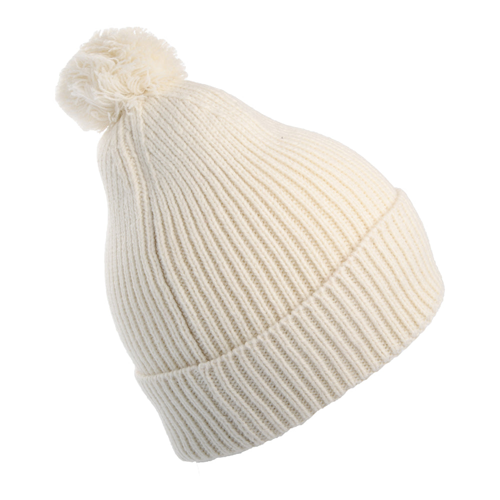 Gorro con Pompón Logo Box reciclada de The North Face - Blanco Roto