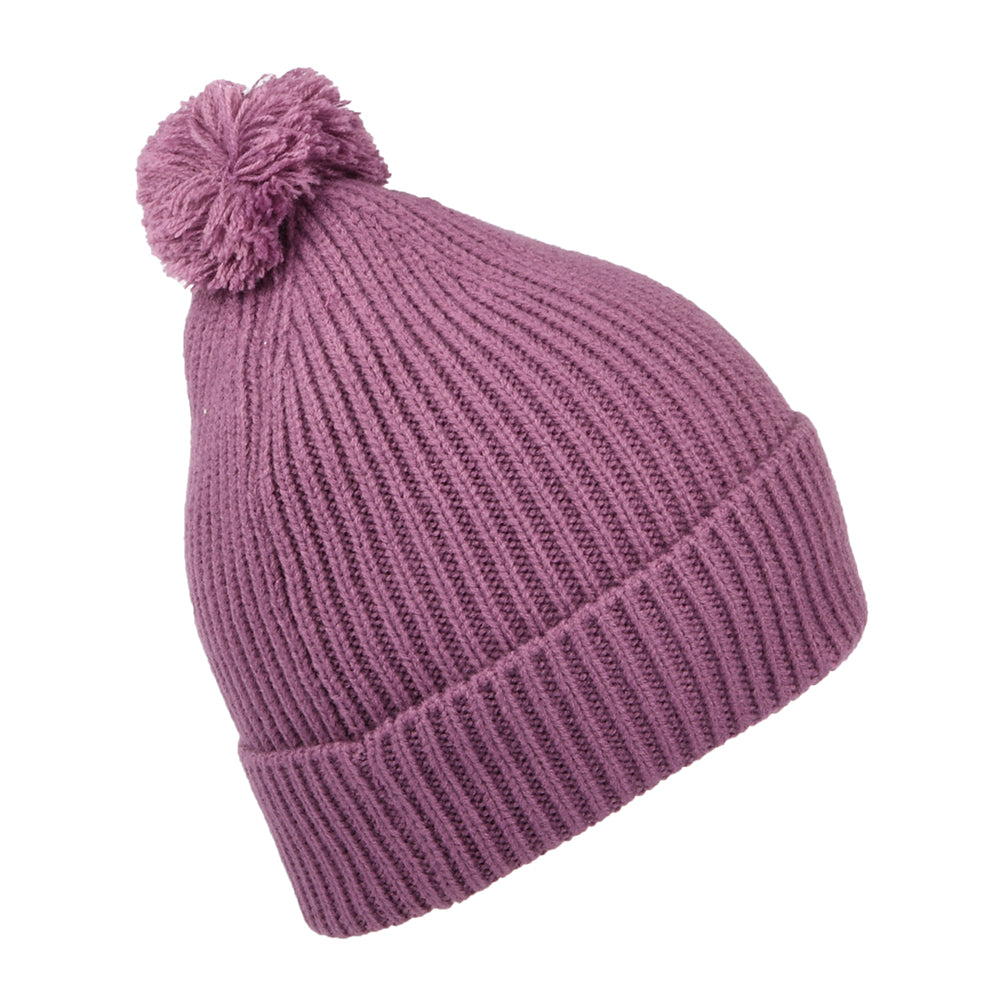 Gorro con Pompón Logo Box de The North Face - Morado