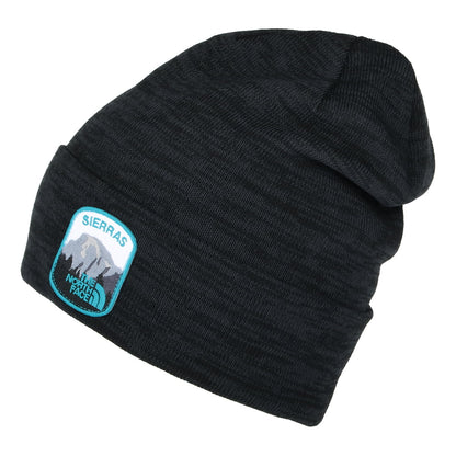 Gorro Beanie Embroidered Earthscape de The North Face - Negro Jaspeado