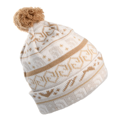Gorro con pompón Fair Isle de The North Face - Beige