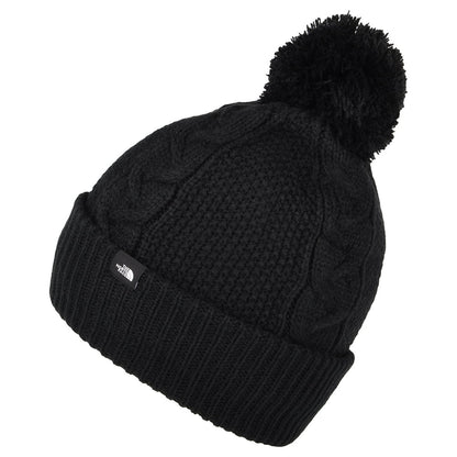 Gorro con pompón Minna de punto cable de The North Face - Negro