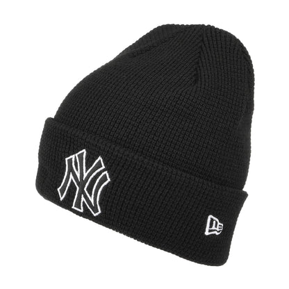Gorro Beanie con vuelta MLB Pop Outline New York Yankees de New Era - Negro