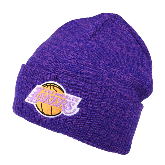 Gorro Beanie NBA Fandom Knit HWC L.A. Lakers de Mitchell & Ness - Morado