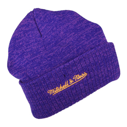 Gorro Beanie NBA Fandom Knit HWC L.A. Lakers de Mitchell & Ness - Morado