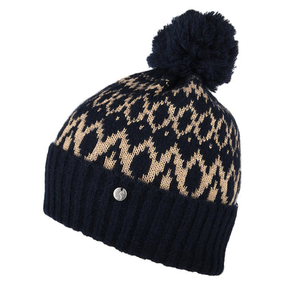 Gorro con pompón Shetland de Joules - Azul Marino